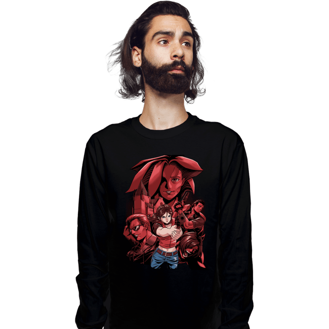 Secret_Shirts Long Sleeve Shirts, Unisex / Small / Black Escape The Horror