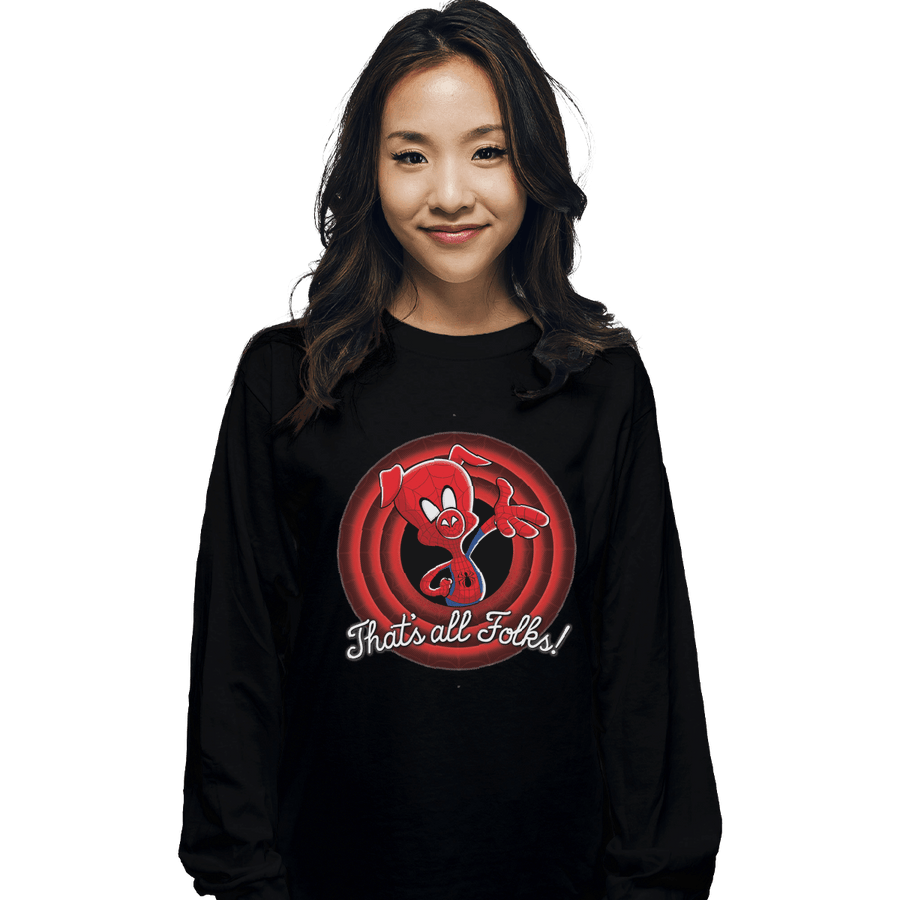 Shirts Long Sleeve Shirts, Unisex / Small / Black That's All Folks