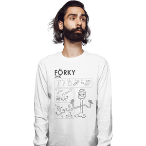 Shirts Long Sleeve Shirts, Unisex / Small / White Toy Manual