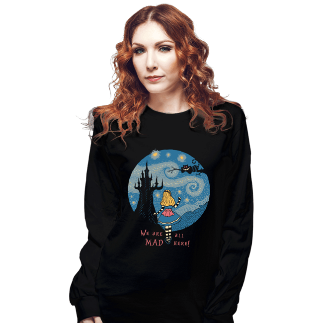 Daily_Deal_Shirts Long Sleeve Shirts, Unisex / Small / Black Starry Wonderland