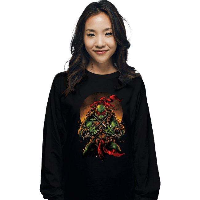 Secret_Shirts Long Sleeve Shirts, Unisex / Small / Black TMNT Raph