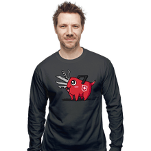Load image into Gallery viewer, Daily_Deal_Shirts Long Sleeve Shirts, Unisex / Small / Charcoal Swiss Devil
