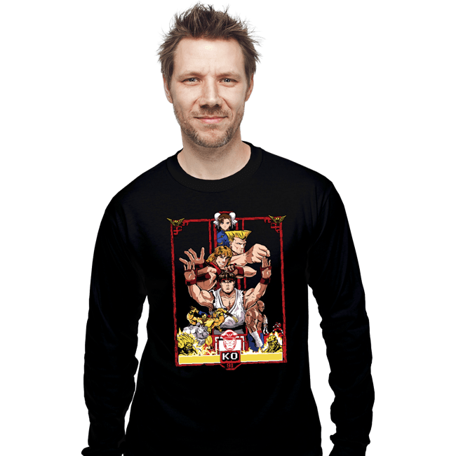 Secret_Shirts Long Sleeve Shirts, Unisex / Small / Black Enter The Street Fighter