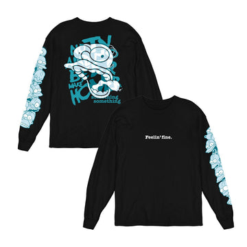 Daily_Deal_Shirts Long Sleeve Shirts, Unisex / Small / Black Feelin' Fine Long Sleeve