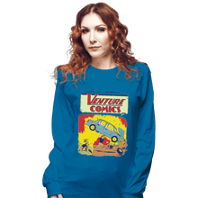 Load image into Gallery viewer, Shirts Long Sleeve Shirts, Unisex / Small / Sapphire Brock Action Comics
