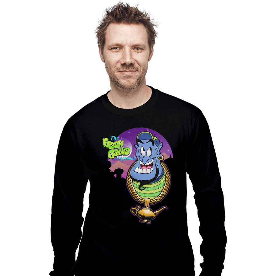 Shirts Long Sleeve Shirts, Unisex / Small / Black Fresh Genie Of Agrabah