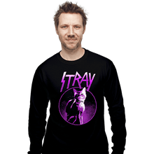 Load image into Gallery viewer, Daily_Deal_Shirts Long Sleeve Shirts, Unisex / Small / Black Neon Cat

