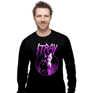 Daily_Deal_Shirts Long Sleeve Shirts, Unisex / Small / Black Neon Cat