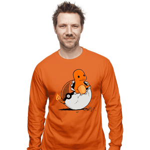 Shirts Long Sleeve Shirts, Unisex / Small / Orange Pokegg Ball