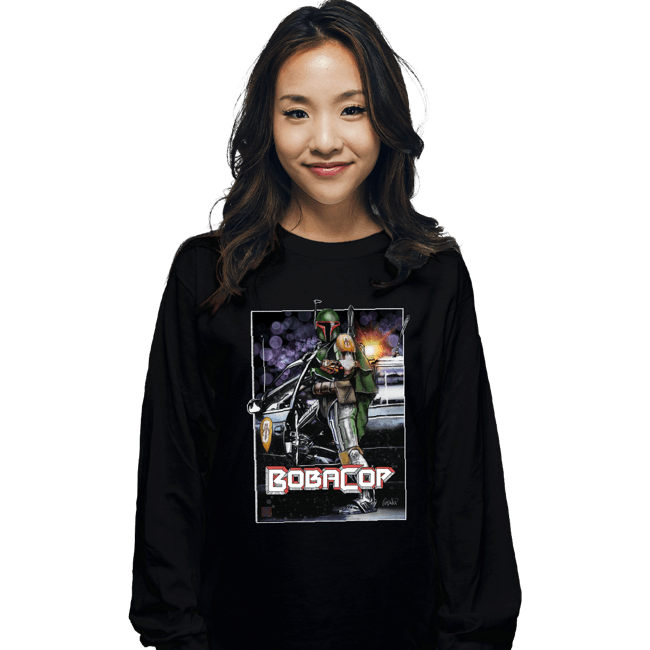 Shirts Long Sleeve Shirts, Unisex / Small / Black Bobacop