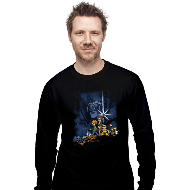 Shirts Long Sleeve Shirts, Unisex / Small / Black Digi Wars