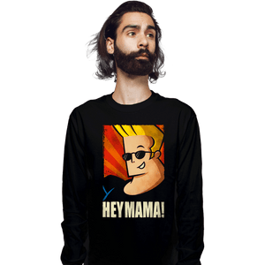 Daily_Deal_Shirts Long Sleeve Shirts, Unisex / Small / Black Hey Mama!