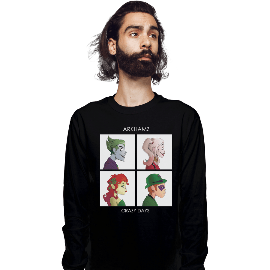 Shirts Long Sleeve Shirts, Unisex / Small / Black Arkhamz