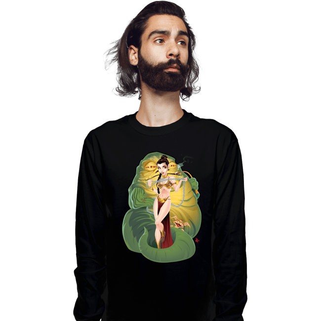 Secret_Shirts Long Sleeve Shirts, Unisex / Small / Black Leia & Jabba