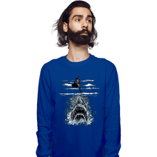 Load image into Gallery viewer, Daily_Deal_Shirts Long Sleeve Shirts, Unisex / Small / Royal Blue Shark Repellent
