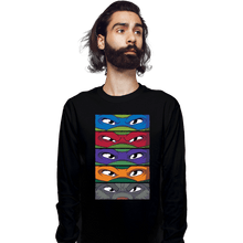 Load image into Gallery viewer, Daily_Deal_Shirts Long Sleeve Shirts, Unisex / Small / Black TMNT Eyes
