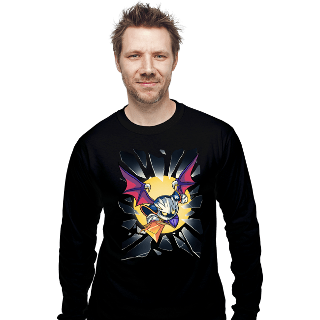 Daily_Deal_Shirts Long Sleeve Shirts, Unisex / Small / Black Shattered Glass