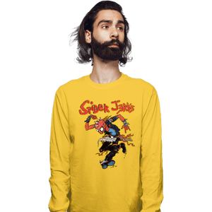 Daily_Deal_Shirts Long Sleeve Shirts, Unisex / Small / Gold Spider Jerks