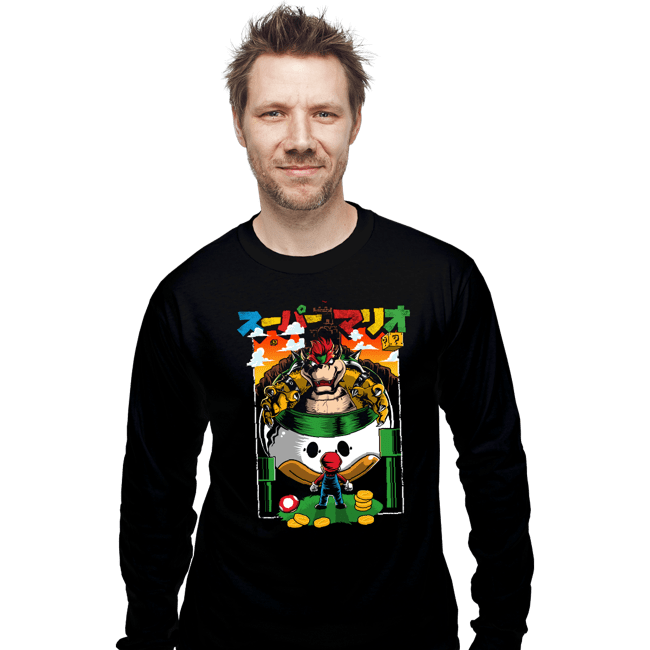 Secret_Shirts Long Sleeve Shirts, Unisex / Small / Black It's A Me, Bowser