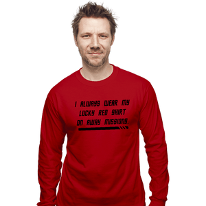 Daily_Deal_Shirts Long Sleeve Shirts, Unisex / Small / Red Lucky Red Shirt