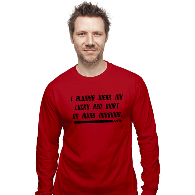Daily_Deal_Shirts Long Sleeve Shirts, Unisex / Small / Red Lucky Red Shirt