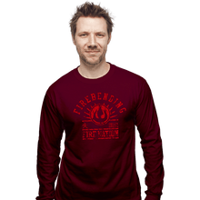 Load image into Gallery viewer, Shirts Long Sleeve Shirts, Unisex / Small / Maroon Fire Bending
