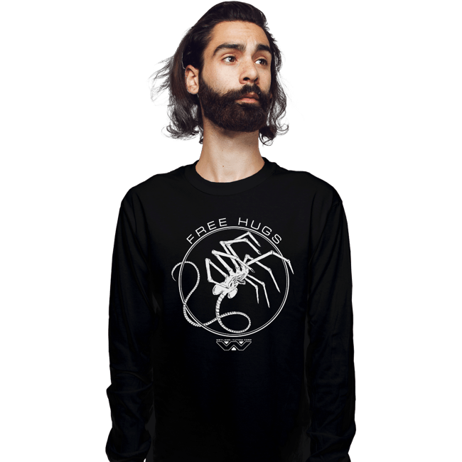 Shirts Long Sleeve Shirts, Unisex / Small / Black Free Hugs