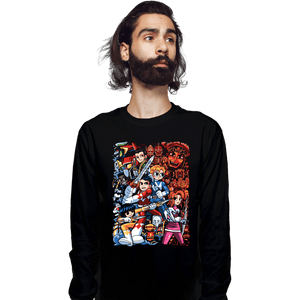 Daily_Deal_Shirts Long Sleeve Shirts, Unisex / Small / Black Morphin' Pilgrim