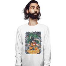 Load image into Gallery viewer, Shirts Long Sleeve Shirts, Unisex / Small / White Goku and Gohan
