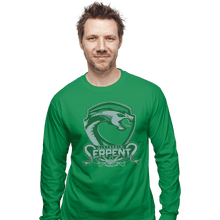 Load image into Gallery viewer, Shirts Long Sleeve Shirts, Unisex / Small / Irish Green Slytherin Serpents
