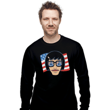 Load image into Gallery viewer, Shirts Long Sleeve Shirts, Unisex / Small / Black Star Spangled Butt
