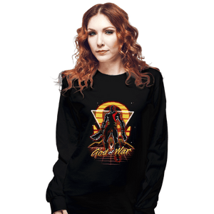 Shirts Long Sleeve Shirts, Unisex / Small / Black Retro War God