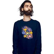 Load image into Gallery viewer, Secret_Shirts Long Sleeve Shirts, Unisex / Small / Navy Star Power

