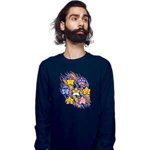Secret_Shirts Long Sleeve Shirts, Unisex / Small / Navy Star Power