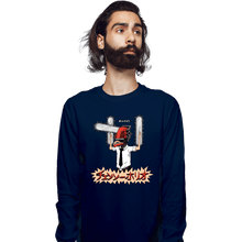Load image into Gallery viewer, Daily_Deal_Shirts Long Sleeve Shirts, Unisex / Small / Navy Chainsawholio
