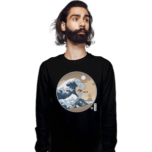 Shirts Long Sleeve Shirts, Unisex / Small / Black The Great Wave Of Republic City