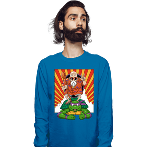 Daily_Deal_Shirts Long Sleeve Shirts, Unisex / Small / Sapphire Mutenroshi Ninja