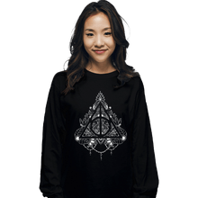 Load image into Gallery viewer, Shirts Long Sleeve Shirts, Unisex / Small / Black Hallows Tattoo

