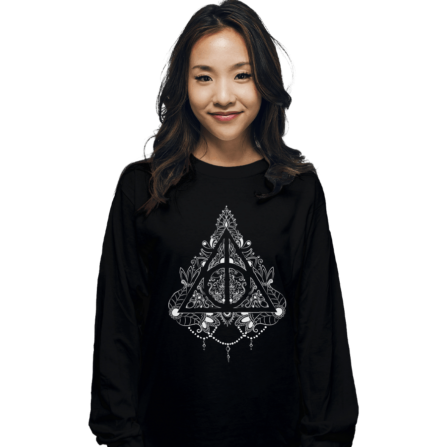 Shirts Long Sleeve Shirts, Unisex / Small / Black Hallows Tattoo