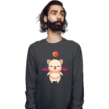 Load image into Gallery viewer, Shirts Long Sleeve Shirts, Unisex / Small / Charcoal Moogle
