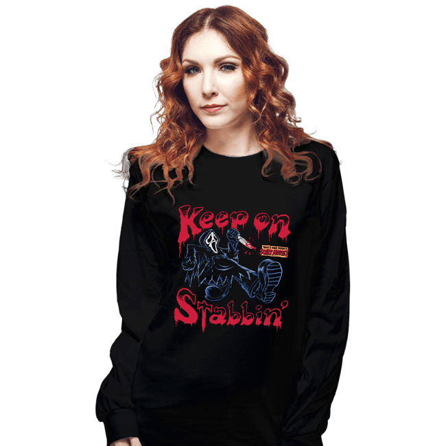 Secret_Shirts Long Sleeve Shirts, Unisex / Small / Black Keep On Stabbin' Ghost
