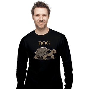 Daily_Deal_Shirts Long Sleeve Shirts, Unisex / Small / Black Dog Ahead