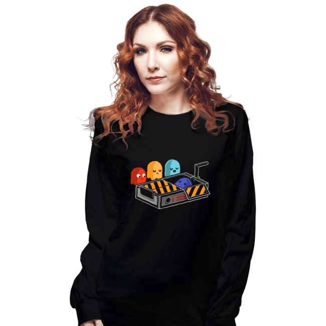 Shirts Long Sleeve Shirts, Unisex / Small / Black Ghost Busted