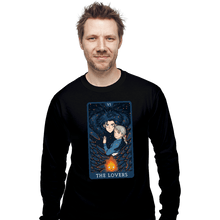 Load image into Gallery viewer, Daily_Deal_Shirts Long Sleeve Shirts, Unisex / Small / Black Tarot Ghibli The Lovers
