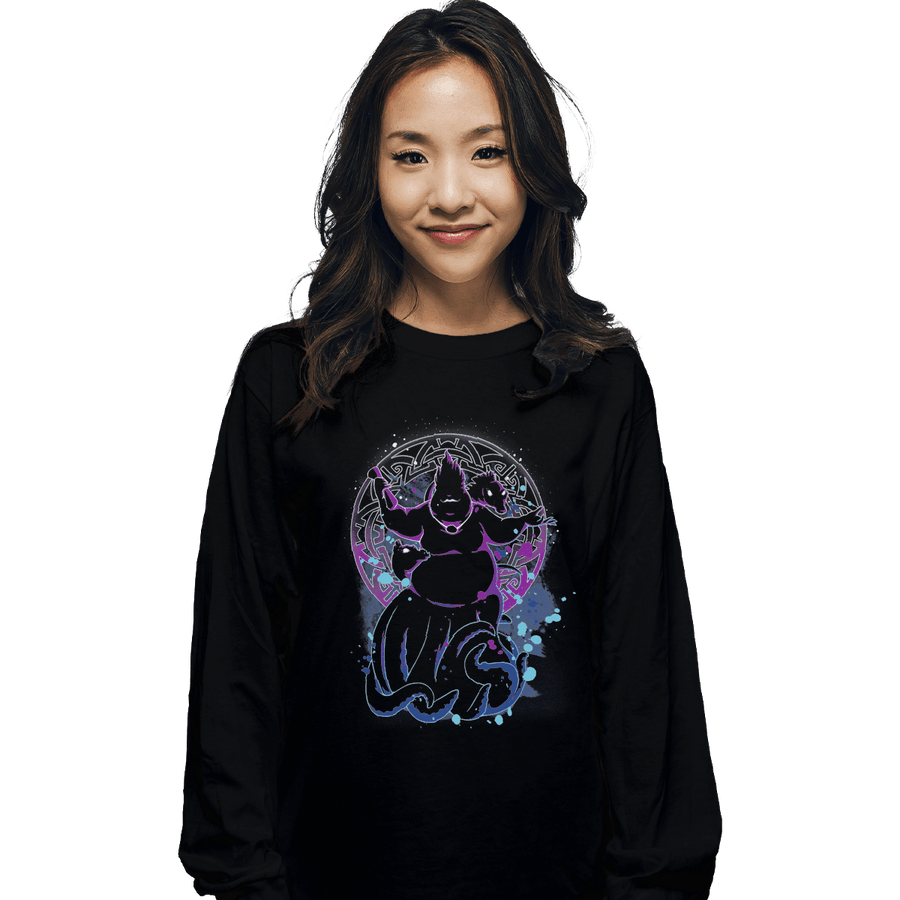 Shirts Long Sleeve Shirts, Unisex / Small / Black Dark Ursula