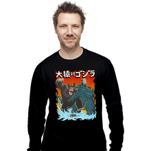 Load image into Gallery viewer, Daily_Deal_Shirts Long Sleeve Shirts, Unisex / Small / Black Ozaru VS Gojira

