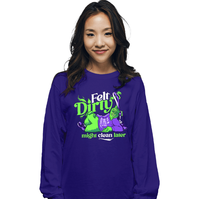 Daily_Deal_Shirts Long Sleeve Shirts, Unisex / Small / Violet Might Clean Later