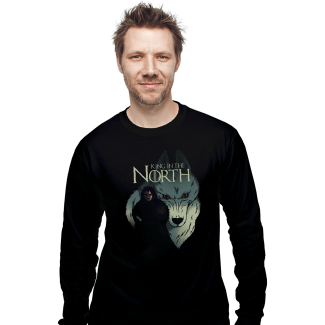 Shirts Long Sleeve Shirts, Unisex / Small / Black King In The North