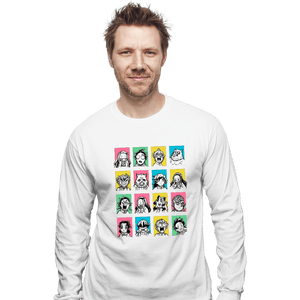 Daily_Deal_Shirts Long Sleeve Shirts, Unisex / Small / White Slayer Faces