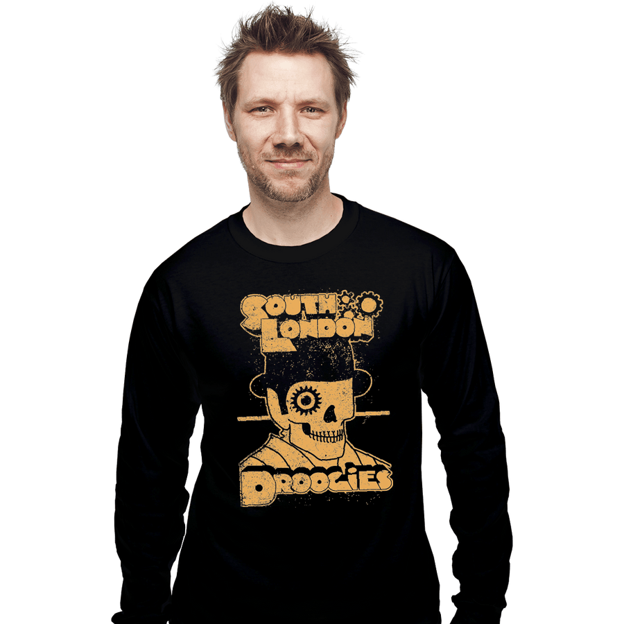 Shirts Long Sleeve Shirts, Unisex / Small / Black South London Droogies